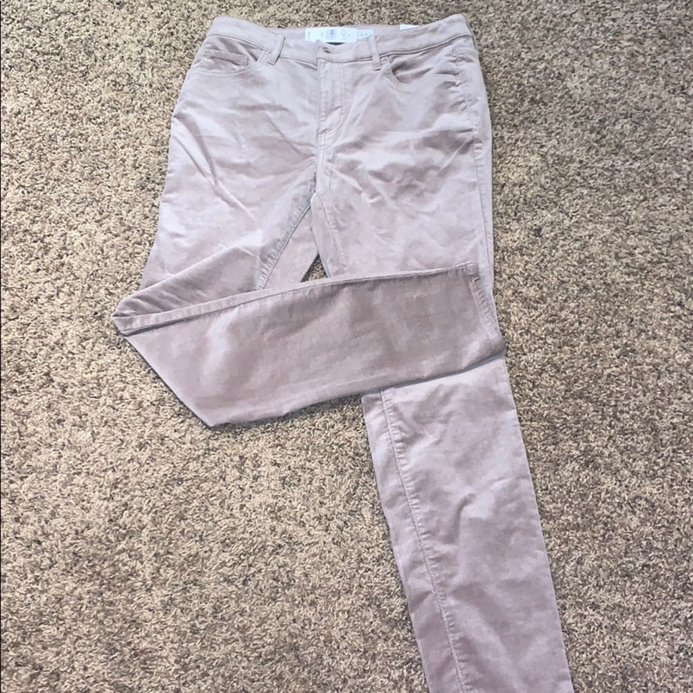 Loft Corduroy Curvy High Waist Skinny Dress Pant